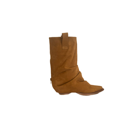 Farmerette Flare Cowgirl Boots (Caramel)
