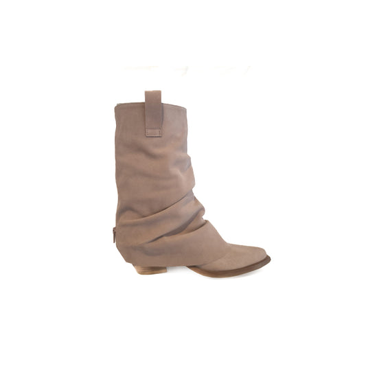 Farmerette Flare Cowgirl Boots (Powder)
