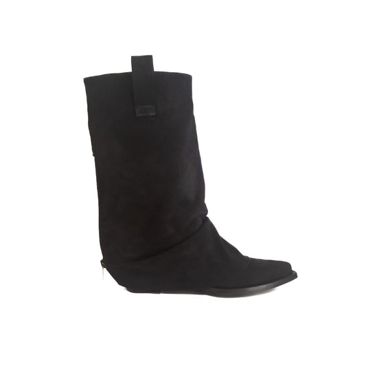 Farmerette Suede Flare Cowgirl Boots (Moro)